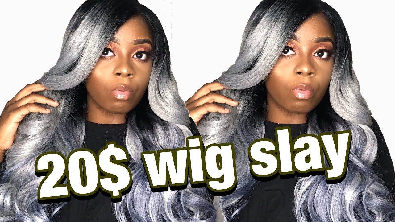 BOBBI BOSS BALA WIG ! SYNTHETIC GREY WIG FOR ONLY 20$ !
