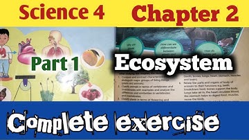 Class 4 Science Chapter 2/Ecosystem/Science Class 4 Chapter 2 Exercise|Ptb  science Class 4 Ch 2