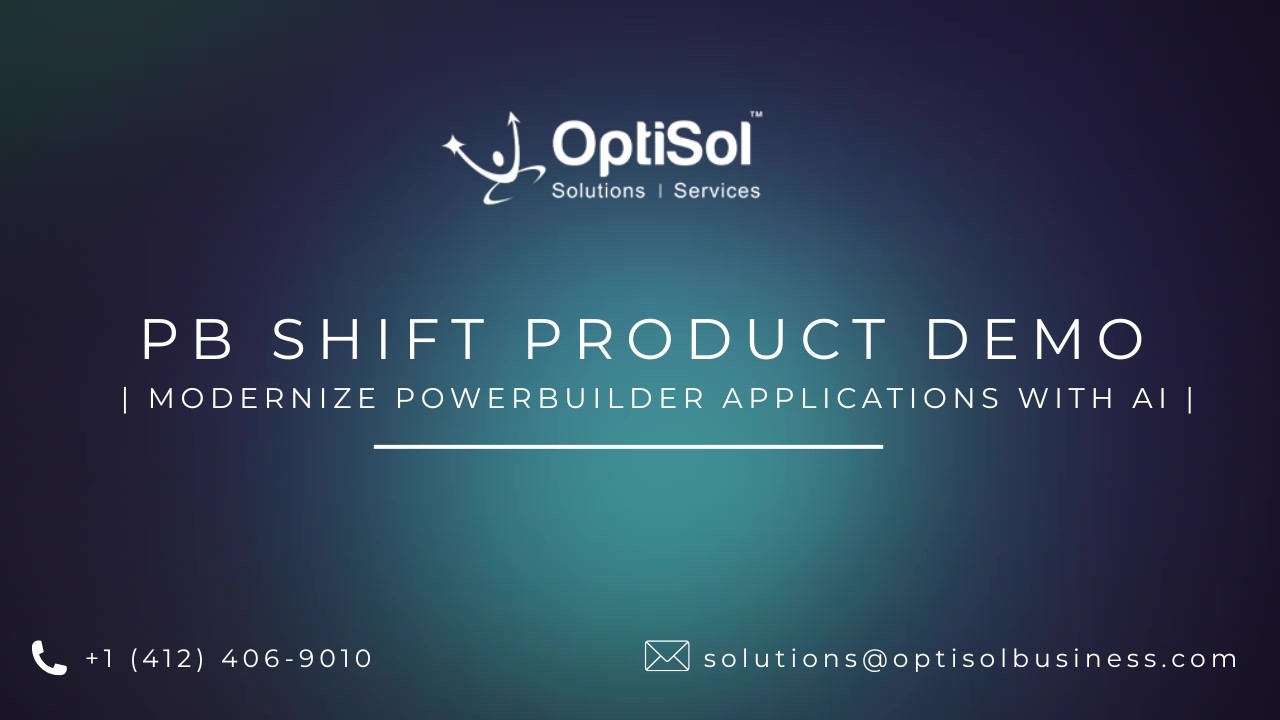 PB Shift Demo | AI-Powered PowerBuilder Application Modernization