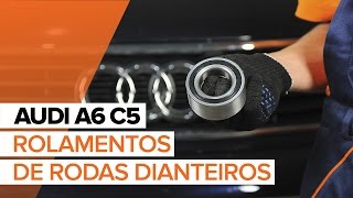 Como substituir Kit rolamento roda AUDI A6 Avant (4B5, C5) - vídeo guia