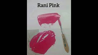 Rani Pink Colour. Colour Mixing Tutorial. #colours #colourmixing #art #shorts
