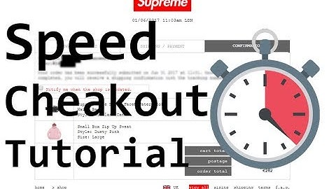 HOW TO CHECKOUT ON SUPREME QUICKLY *FASTEST WAY* - NO BOT - 2018