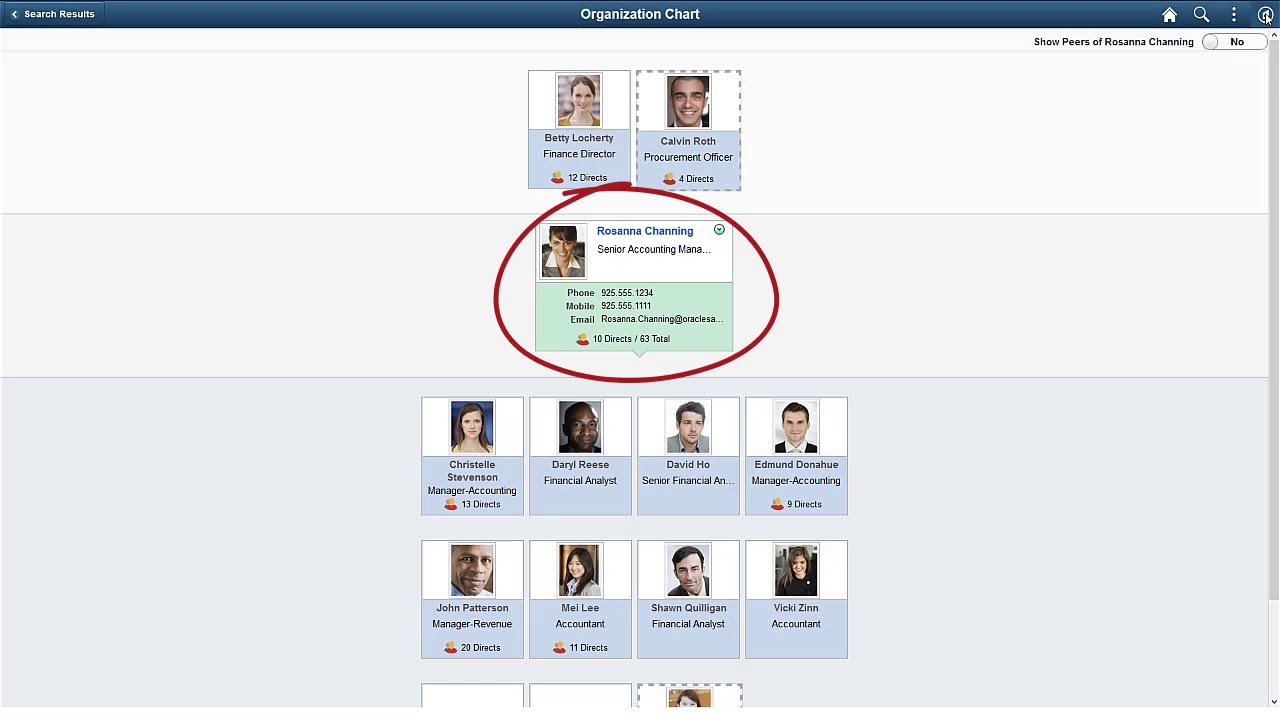 Peoplesoft Organizational Chart