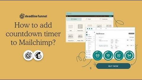 How to add countdown timers in Mailchimp?