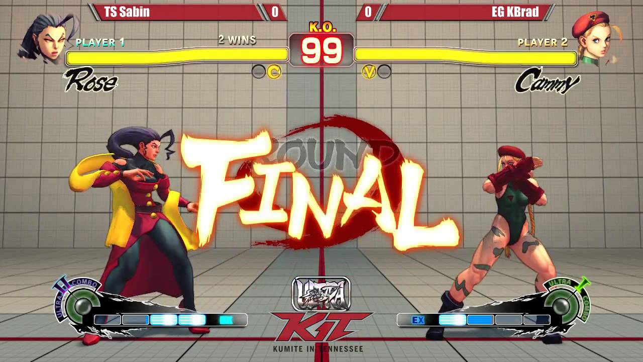 USF4 @ KIT15 Semis - TS Sabin (Rose) vs EG KBrad (Cammy) [720p/60fps]