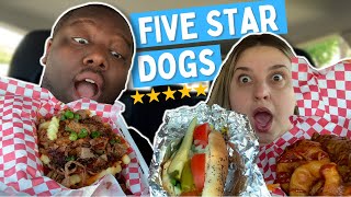 Trying THE BEST Hot Dogs in our City! [Roy's Chicago Dogs]