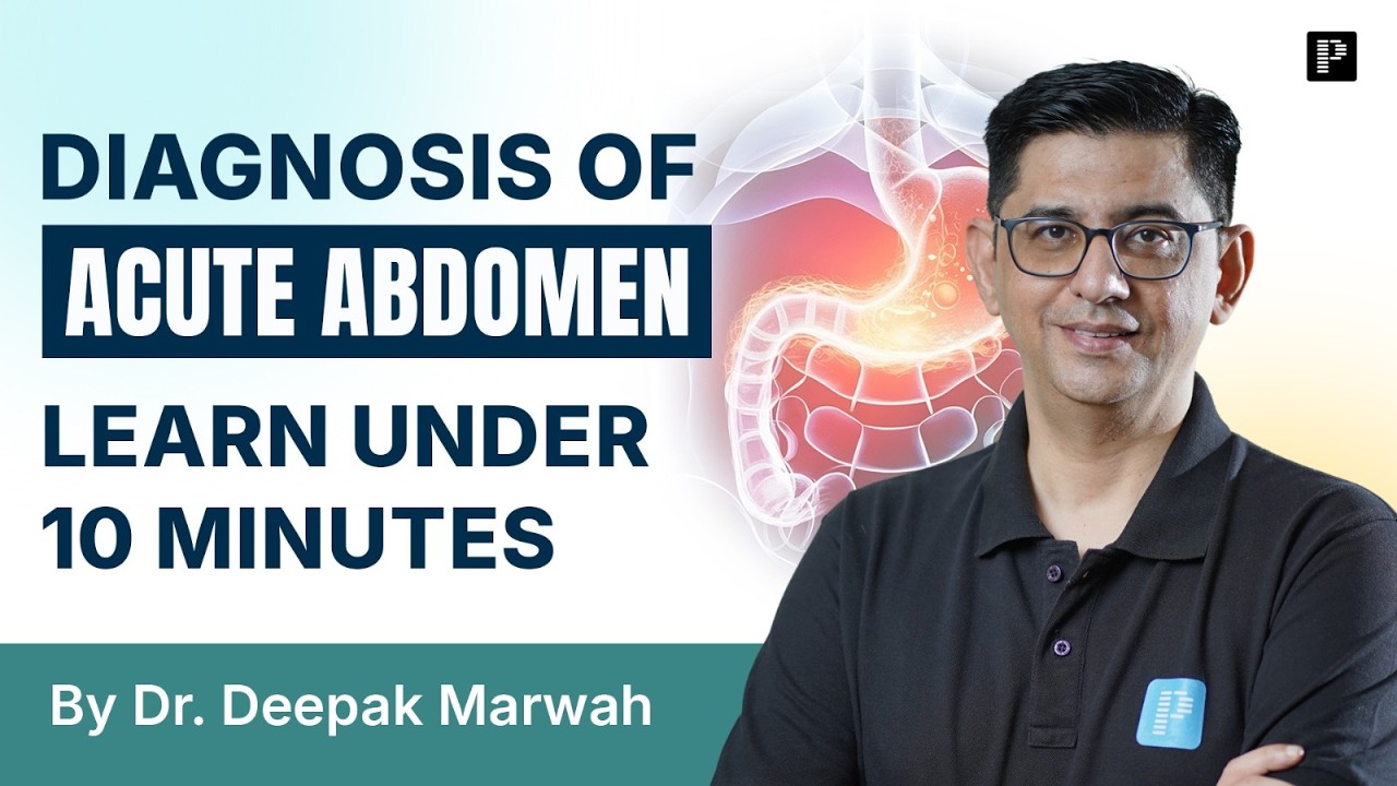 Diagnosis Of Acute Abdomen Under 10 Minutes