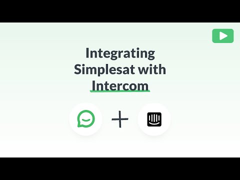 How Simplesat integrates with Intercom