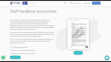 Staff handbook and HR policies