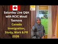 Saturday Live Q&A: Canada Immigration, Study, Work & PR 2026