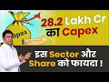 282 lakh cr  capex   sector  share   