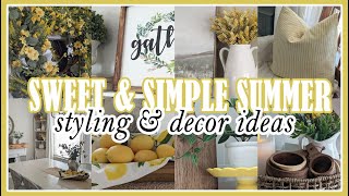 ☀️2024 COZY EARLY SUMMER DECORATING IDEAS & INSPIRATION FOR YOUR HOME│STYLING SUMMER HOME DECOR