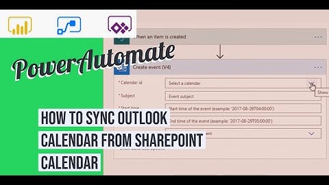 Sync SharePoint Calendar to Outlook with PowerAutomate