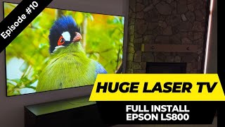 NEW Laser TV - How To Set Up - Epson LS800 4K UST Projector