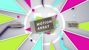 Glitch Paper Logo After Effects Templates