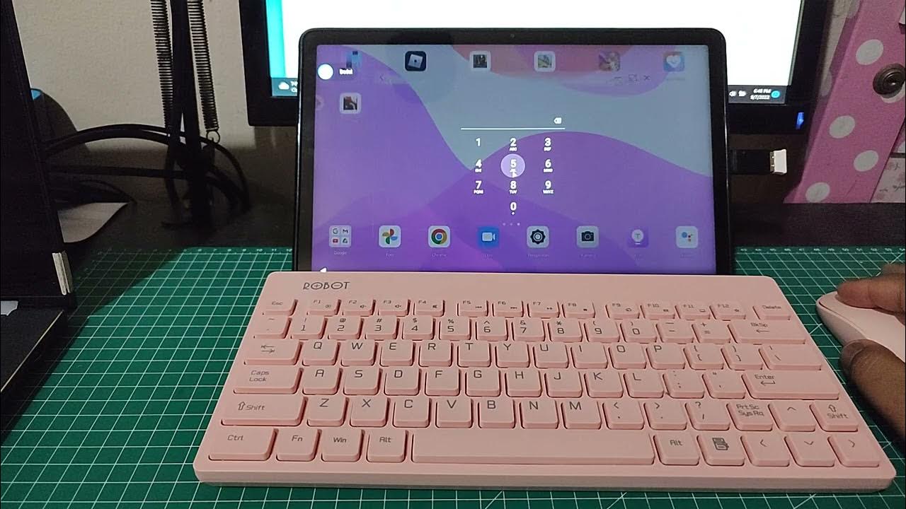 Cara Menghubungkan Tablet dengan Keyboard dan Mouse Wireless Robot KM3000 YouTube