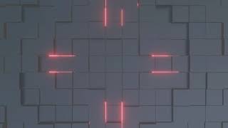 Abstract Red Light Background Video, Black Cube Motion Background Loop | Free Stock Footage