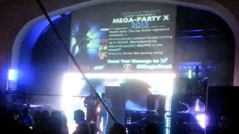 Text to Screen Software FireText @ Mega Party X