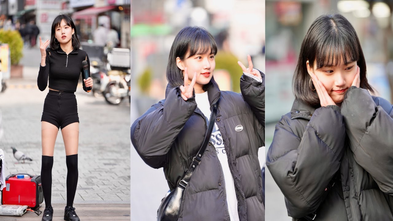 DanceTeam MOVEMENT Busking HyunJin - 현진 몰아보기( 절대 후회 없음! )( 240225 SinChonBusking ) 직캠 By GoodFanCam