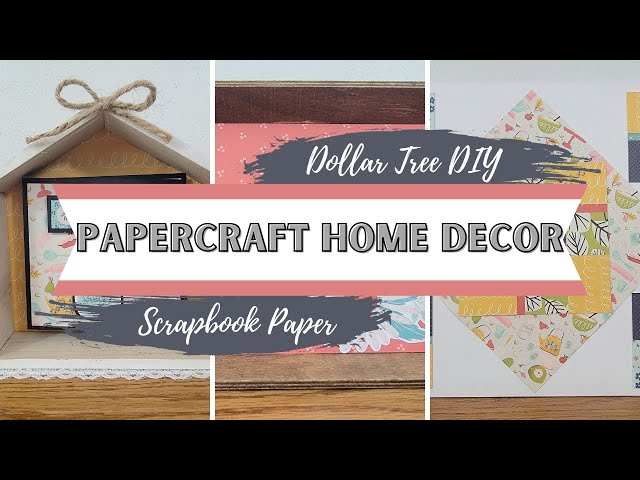 I LOVE This Easy DIY Scrapbook Paper Wall Art Idea - It's Beautiful! -  Abbotts At Home