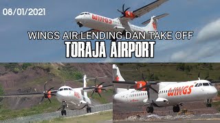 MELIHAT LEBIH DEKAT PESAWAT WINGS AIR LANDING DAN TAKE OFF DI BANDARA TORAJA || TORAJA AIRPORT