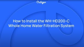 How to Install Culligan Whole Home Water Filtration System | Culligan Culligan Water Softener Install Process