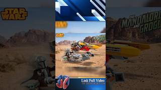 Speeder de Cobb Vanth 75437 and Mandalorian's Speeder Bike and Grogu75436#short #lego #legostarwars