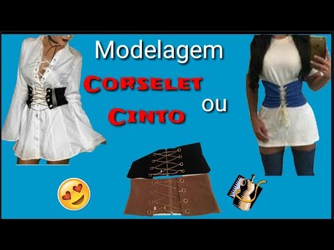 Modelagem de CORSELET ou CINTO LARGO passo a passo