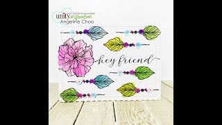 Unity Quick Tip: Fun Watercolor Florals + Sequin Detail