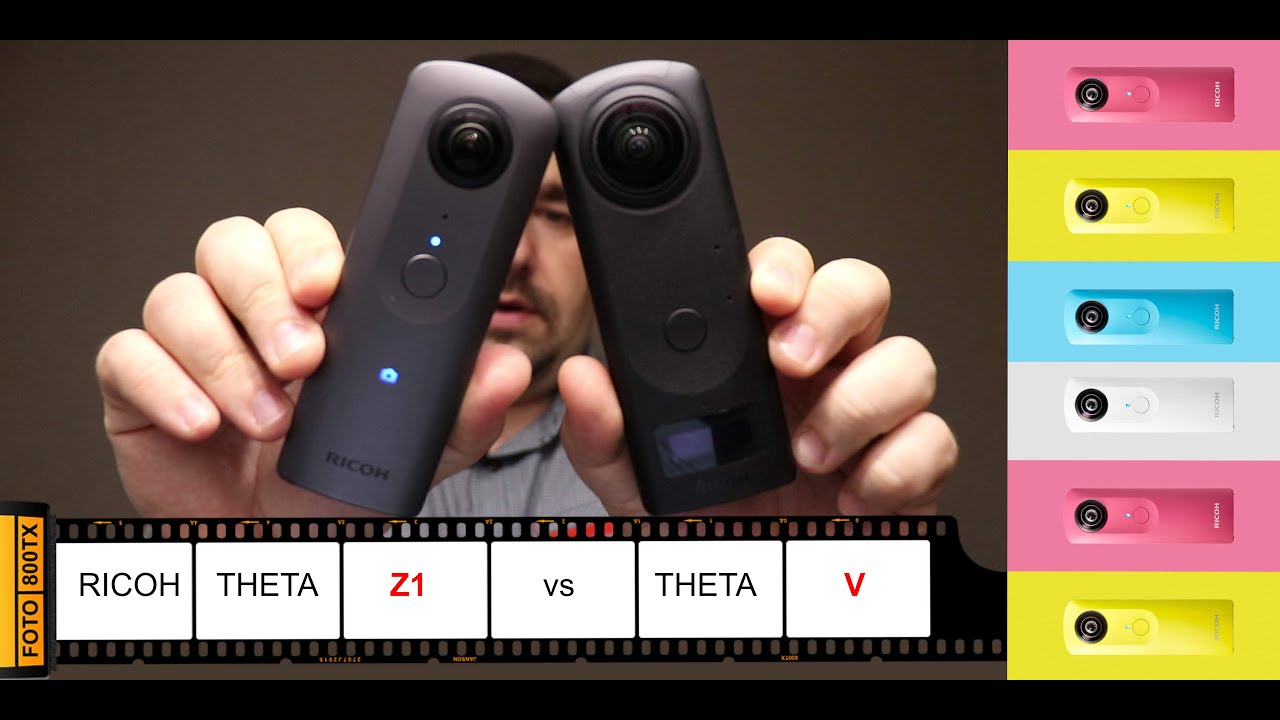 RICOH THETA Z1 vs THETA V Обзор Сравнение - YouTube