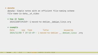 De-bloat Your Notes With Denote.el