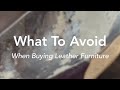 What to Avoid when Buying Leather Furniture