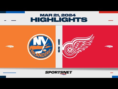 NHL Highlights | Islanders vs. Red Wings - March 21, 2024
