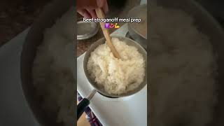 Beef stroganoff meal prep
