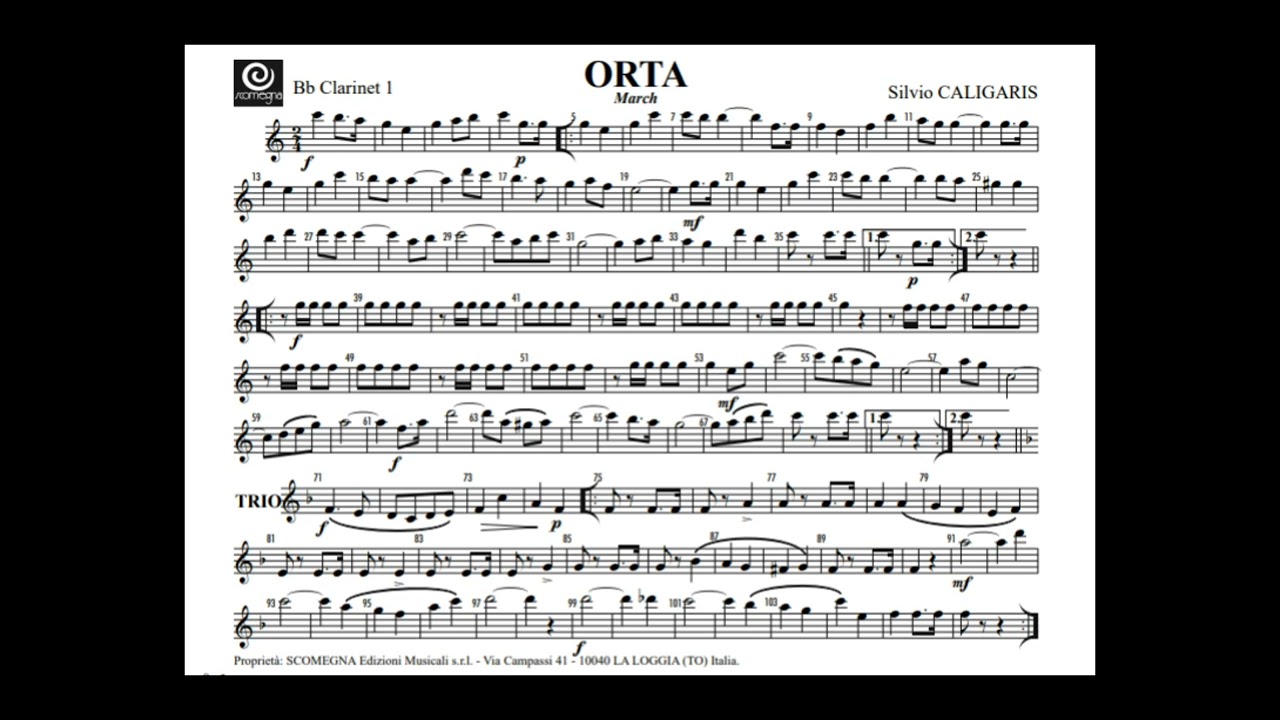 Orta - Silvio Caligaris (Marcia)