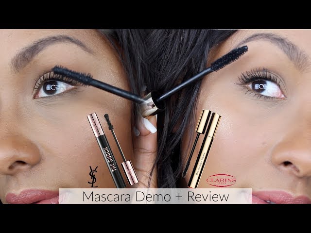 Clarins Supra-Volume Mascara YSL The Shock Mascara | DEMO & REVIEW | Mo Makeup Mo - YouTube