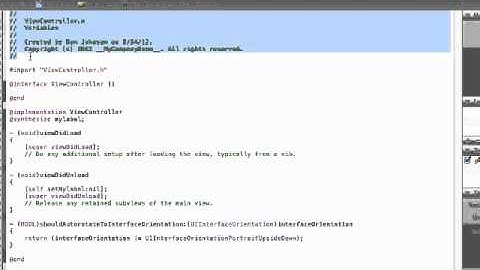 iOS Development Tutorial - 5 - Using Variables