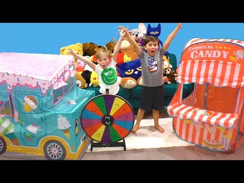 Pretend Play Carnival with Surprise Toys and Ice Cream Truck