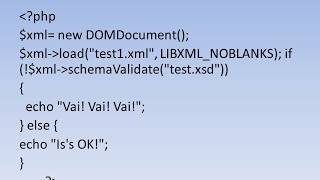 XML & XML Schema & PHP
