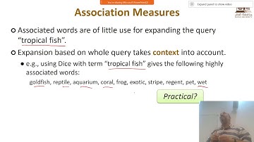 CMPT 621 | Information Retrieval | S21 | Lec 8.a | Query Expansion II
