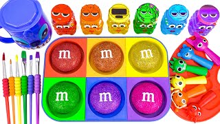 Satisfying Video L How To Make Rainbow Stress Balls From Lollipop Monsters Cup Cutting Asmr