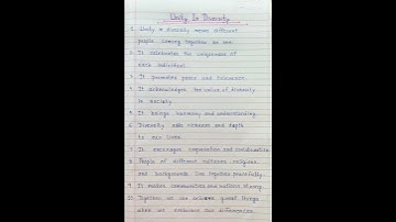 10 Lines Essay On Unity In Diversity In English