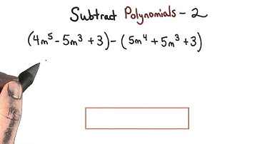 Subtract Polynomials Practice 2 - Visualizing Algebra