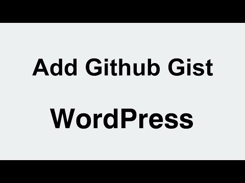 WordPress How to Add Github Gist in Post Gutenberg Editor