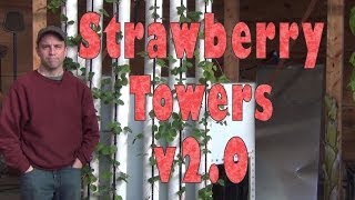 http://www.BigelowBrook.com/donate After several years of growing with the original strawberry towers, we revisit a different design 