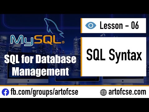 SQL bangla Tutorial #06 SQL Syntax