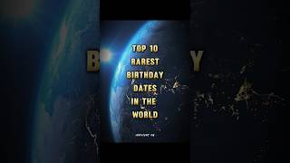 Celebrity Top 10 Rarest Birthday Dates in the World 🥳🎂 #shorts#top10#birthday Wealth