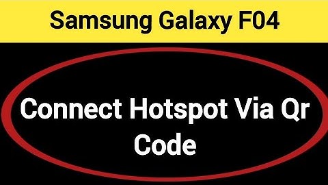 How to connect hotspot via QR code, Samsung galaxy F04 me wireless internet connect kaise karen