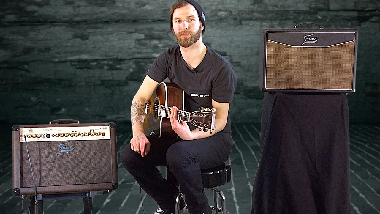 FAME AC60R Acoustic Guitar Amp Verstärker für Akustikgitarren YouTube