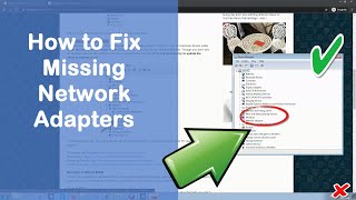 how to fix missing network adapters on windows 10/8/7 tutorial